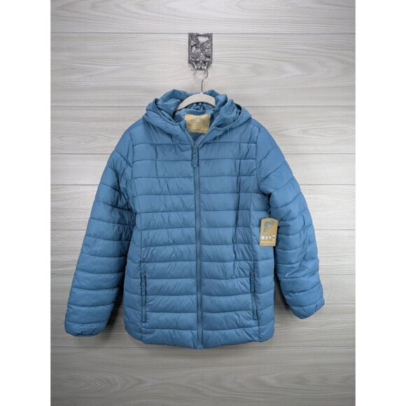 NWT There Abouts Teal Packable Puffer Jacket Girls XL 18/20